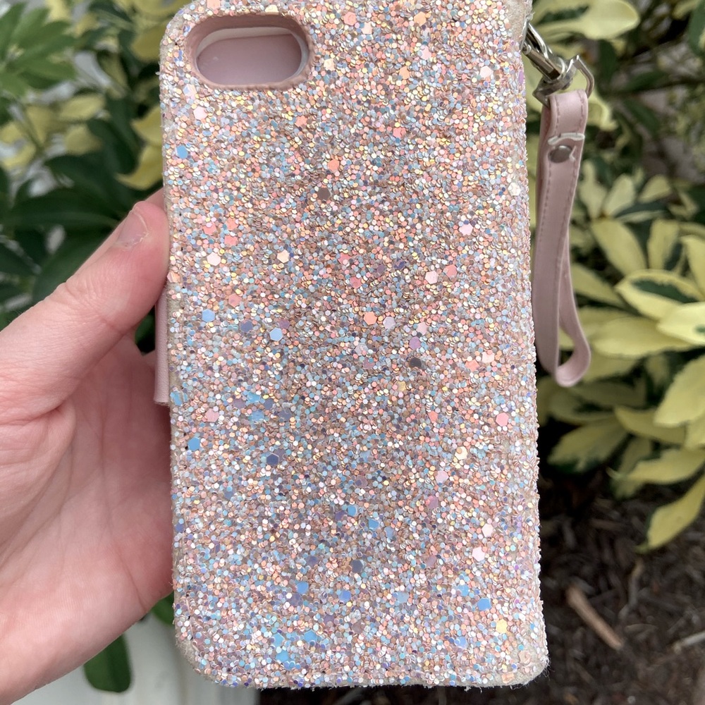 I phone 6, 7, 8 rose gold phone case/wallet